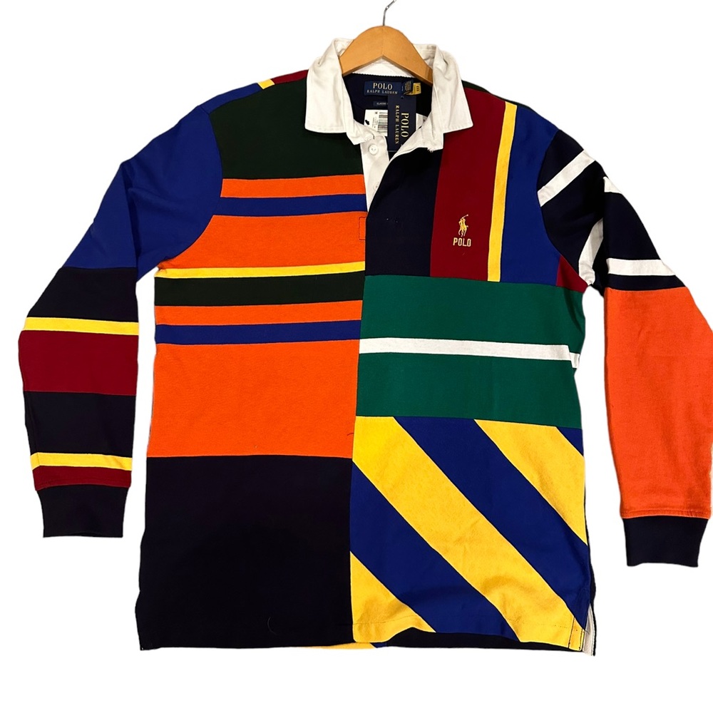 Polo Ralph Lauren Classic Fit
Patchwork Rugby Shirt Men’s Large NWT - Picture 2 of 11